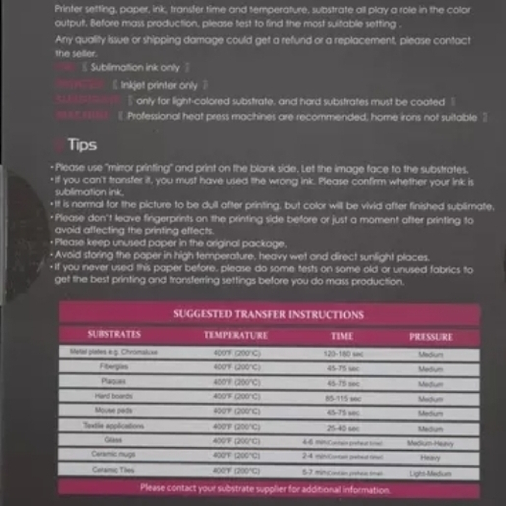 Sublimation Inkjet Printer Tips Guide - Picture 2 of 2